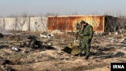 محل سرنگونی هواپیمای مسافربری اوکراین در حوالی تهران