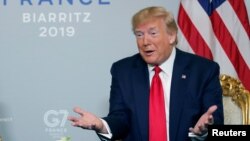 گفت‌وگوی کوتاه دونالد ترامپ با خبرنگاران در حاشیه دیدار او با عبدالفتاح سیسی، همتای مصری‌اش، انجام شد