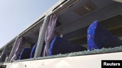 Пошкоджений вибухом автобус, 19 травня 2019 року