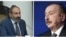 Премьер-министр Армении Никол Пашинян (слева) и президент Азербайджана Ильхам Алиев