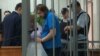 Aleksandr Syomin appears in court in Serpukhov in 2018.