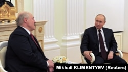 Сустрэча Лукашэнкі і Пуціна ў Маскве, 22 красавіка 2021
