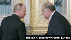 Владимир Путин и Алишер Усманов, архивное фото 