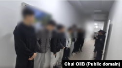 Токмок шаардык милицияга жеткирилген окуучулар.