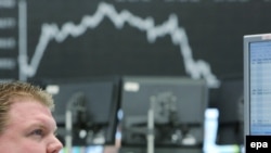 نمودار سقوط سهام در بورس فرانکفورت