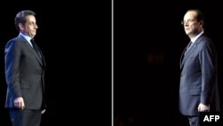Кандидати на президента Франції Ніколя Саркозі (ліворуч) і Франсуа Олланд