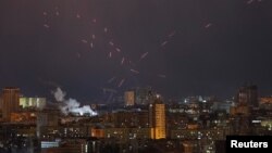 Ілюстрацйне фото. Збиття російського дрона над Києвом, лютий 2025 року