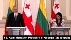 Гитанас Науседа и Саломе Зурабишвили