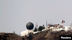 یک رادار نظامی کره جنوبی در نزدیکی مرز با کره شمالی.