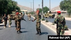 Сили безпеки Афганістану на місці одного з попередніх вибухів у Кабулі, 1 липня 2019 року