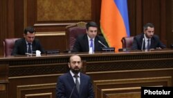 Armenia- Ararat Mirzoian- Minister of Foreign Affairs, Question and answer session between the RA Government and National Assembly took place at the RA National Assembly in Yerevan