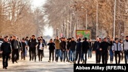 Протест в Исмаиллы. Азербайджан. 25 января  2013 г.