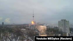 Абстрэл тэлевежы ў Кіеве