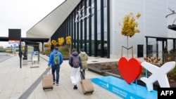 У Віленскім аэрапорце, архіўнае фота