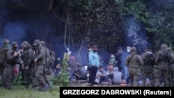 Афганскія ўцекачы на беларуска-польскай мяжы