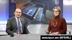 Руководитель оппозиционной парламентской фракции «Лусавор Айастан» Эдмон Марукян в студии Азатутюн ТВ, Ереван, 16 декабря 2019 г․