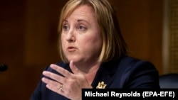  The U.S. envoy to Belarus, Julie Fisher, rejected the idea that sanctions are not having an effect on Minsk. (file photo)