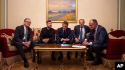 Лидеры европейских стран с президентом Украины в Киеве 10 мая