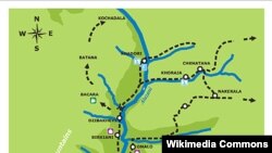 Паьнказарчу яртийн карта