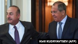 Ռուսաստանի և Թուրքիայի ԱԳ նախարարներ Սերգեյ Լավրով և Մևլութ Չավուշօղլու, արխիվ