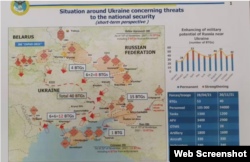 Изображение карты-схемы российского вторжения с логотипом ГУР МОУ появилось на сайте влиятельного издания Military Times 21 ноября 2021 года