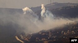 Իսրայելի Պաշտպանության բանակի հրետանին հրետակոծում է Լիբանանի հարավային գյուղերը, 1-ը հոկտեմբերի, 2024թ.