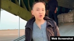 Руководительница благотворительного фонда Biz Birgemiz Qazaqstan Перизат Кайрат. Скриншот с видео