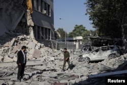 Последствия израильского авиаудара. Дамаск, 16 июля 2025 года