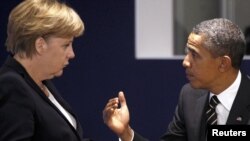 Ангела Меркел жана Барак Обама