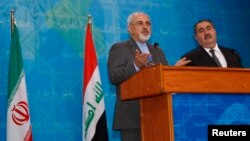  کنفرانس خبری محمدجواد ظریف با همتای عراقی خود هوشیار زیباری در عراق