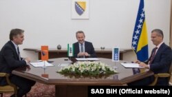 Željko Komšić, Bakir Izetbegović i Fahrduin Radončić