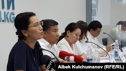 "Ата Мекен" партиясынын өкүлдөрүнүн маалымат жыйыны. Бишкек. 27-июль, 2017-жыл.