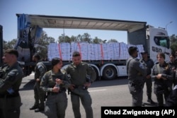 Керем-Шалом өткөөлүндөгү гуманитардык жардам. Израил, 21-май 2025-жыл