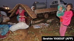 Сириянын Идлиб провинциясындагы үй-жайсыз калгандар. 5-февраль, 2020-жыл. 