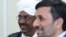 محمود احمدی نژاد در کنار عمر البشیر، رهبر سودان