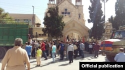 Սիրիա - Հալեպում բաշխվում է Հայաստանից ուղարկված մարդասիրական օգնությունը, հոկտեմբեր, 2016թ․