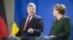 Ілюстративне фото. Президент України Петро Порошенко (ліворуч) та канцлер Німеччини Анґела Меркель. Берлін, січень 2017 року