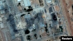 İsfahan Nüvə Texnologiyaları Mərkəzi ABŞ-nin hava hücumlarından sonra.