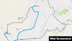 Перша ділянка об'їзної дороги − «Мирне − Дубки»