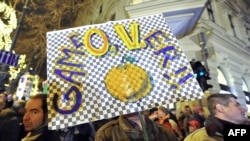 Budimpešta: Protesti protiv vlade Viktora Orbana i novog ustava, januar 2012.