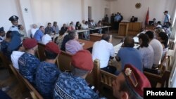 Armenia - The trial of 20 people accused of plotting a coup détat, Yerevan, 28Jul2017.