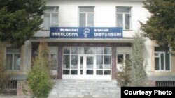 Здание Ташкентского городского филиала республиканского специализированного научно-практического медицинского центра онкологии и радиологии.