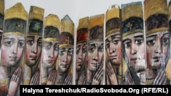  Обличчя Богоматері на гонті. Художник Лев Скоп