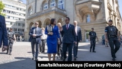 Сьвятлана Ціханоўская і Ксаўе Бэтэль