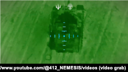 Кадр уничтожения российской техники бойцами 412-го отдельного полка беспилотных систем ВСУ «Nemesis»