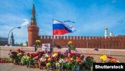 Місце убивства опозиціонера Бориса Нємцова. Москва, Росія