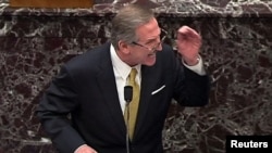 ԱՄՆ - Նախկին նախագահի իմփիչմենթի հարցով լսումներում Սենատում ելույթ է ունենում Դոնալդ Թրամփի փաստաբան Մայքլ վան դեր Վեենը, Վաշինգտոն, 12-ը փետրվարի, 2021թ․