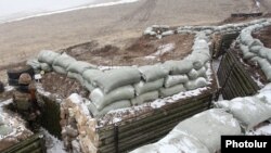 Армянские позиции на армяно-азербайджанской границе (архив)