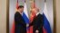 Ресей президенті Владимир Путин және Қытай басшысы Си Цзиньпин. 2024 жыл. 