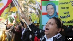 تجمع اعتراضی هواداران سازمان مجاهدین خلق مقابل مقر سازمان ملل در نیویورک- ۲ مهرماه ۱۳۹۲